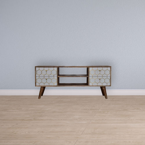 Mobile multimediale contemporaneo - CASSIA  - Artisan Furniture - con cassetti / ad uso residenziale / in legno dipinto