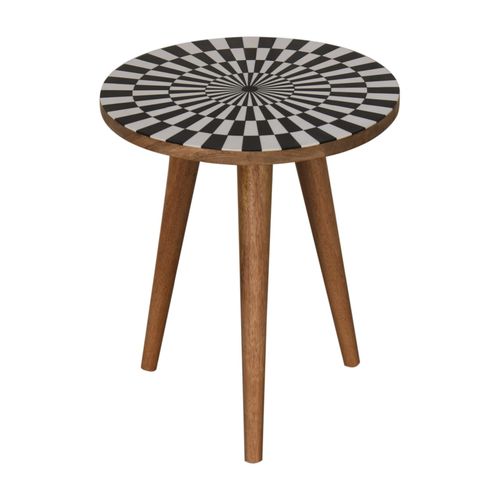 Tavolo d'appoggio design scandinavo - SPIRAL  - Artisan Furniture - in legno massiccio / con supporto in legno massiccio / rotondo