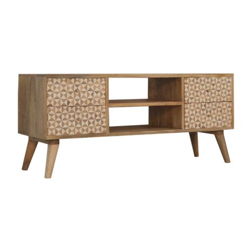 Mobile porta TV design scandinavo - SARINA  - Artisan Furniture - con cassetti / con ripiani / in legno massiccio