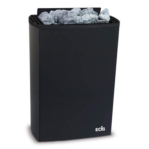 Stufa per sauna elettrica - eos Moment w - Fire Ice Systemtec Georg Zelger e.K. - 5 kW...10 kW / da parete / in acciaio inossidabile