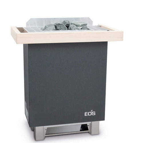 Stufa per sauna elettrica - eos Gracil - Fire Ice Systemtec Georg Zelger e.K. - 5 kW...10 kW / a pavimento / in acciaio inossidabile