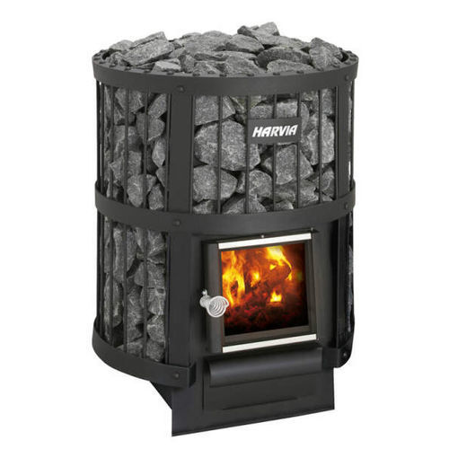 Stufa per sauna a legna - Harvia Legend 150 - Fire Ice Systemtec Georg Zelger e.K. - 10 kW...20 kW / a pavimento / in acciaio