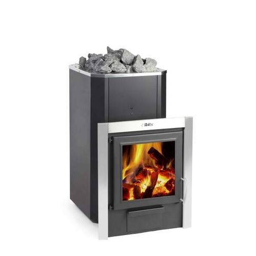 Stufa per sauna a legna - FinTec Finn mh - Fire Ice Systemtec Georg Zelger e.K. - 9 kW / a pavimento / in metallo