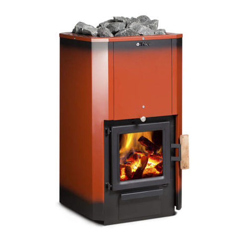Stufa per sauna a legna - FinTec Iwo Rubin  - Fire Ice Systemtec Georg Zelger e.K. - 9 kW / a pavimento / in metallo