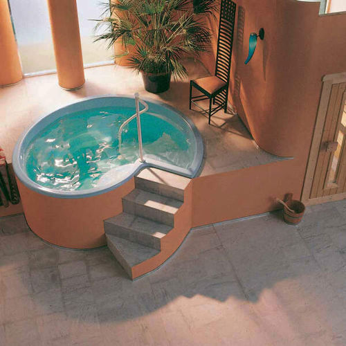 Vasca da bagno rotonda - Dip Rondo 125 - Fire Ice Systemtec Georg Zelger e.K. - integrata / ad uso professionale / in poliestere