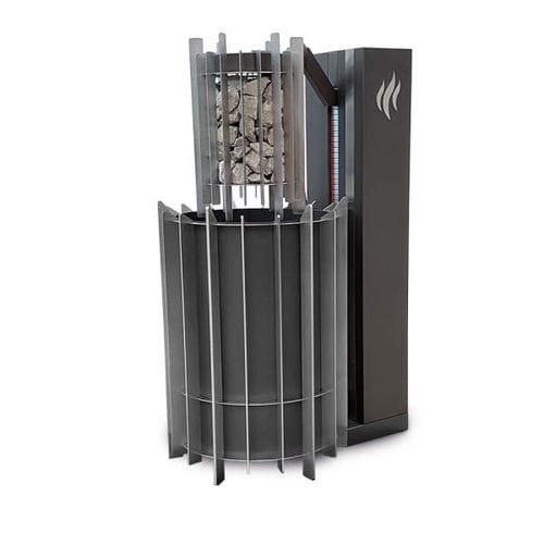 Stufa per sauna elettrica - EOSphere - Fire Ice Systemtec Georg Zelger e.K. - 0 - 5 kW / a pavimento / in metallo