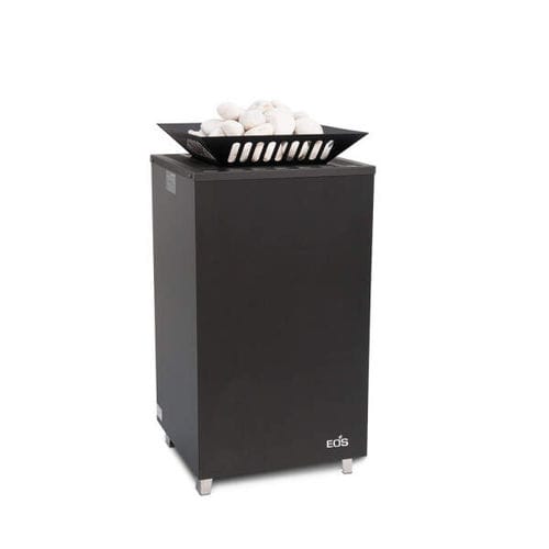 Stufa per sauna elettrica - eos Cubo Avantgarde - Fire Ice Systemtec Georg Zelger e.K. - 10 kW...20 kW / 5 kW...10 kW / a pavimento