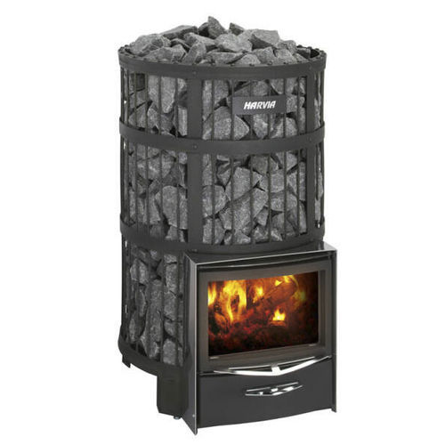 Stufa per sauna a legna - Harvia Legend 300 - Fire Ice Systemtec Georg Zelger e.K. - 20 kW...50 kW / a pavimento / in acciaio