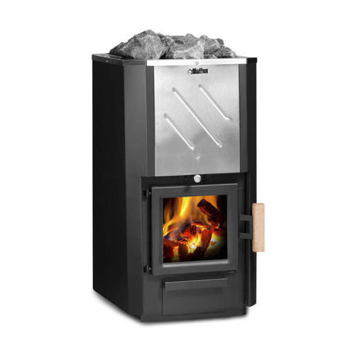 Stufa per sauna a legna - FinTec Iwo Reflex - Fire Ice Systemtec Georg Zelger e.K. - 9 kW / a pavimento / in metallo