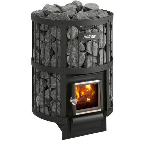 Stufa per sauna a legna - Harvia Legend 240 - Fire Ice Systemtec Georg Zelger e.K. - 20 kW...50 kW / a pavimento / in acciaio