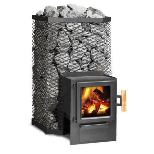 Stufa per sauna elettrica - FinTec Arthur mh - Fire Ice Systemtec Georg Zelger e.K. - 9 kW / da appoggio / in acciaio