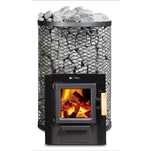 Stufa per sauna elettrica - FinTec Kjeld mh - Fire Ice Systemtec Georg Zelger e.K. - 9 kW / a pavimento / in metallo