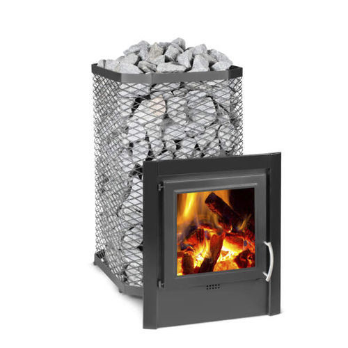 Stufa per sauna a legna - FinTec Leif mh  - Fire Ice Systemtec Georg Zelger e.K. - 9 kW / a pavimento / in metallo