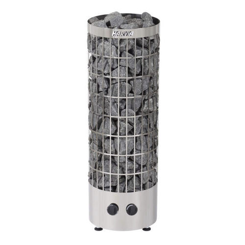 Stufa per sauna elettrica - HARVIA CILINDRO H EE - Fire Ice Systemtec Georg Zelger e.K. - 11 kW / a pavimento / in acciaio inossidabile