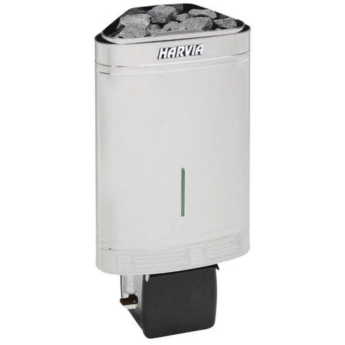 Stufa per sauna elettrica - HARVIA DELTA COMBI - Fire Ice Systemtec Georg Zelger e.K. - 0 - 5 kW / a pavimento / in acciaio inossidabile