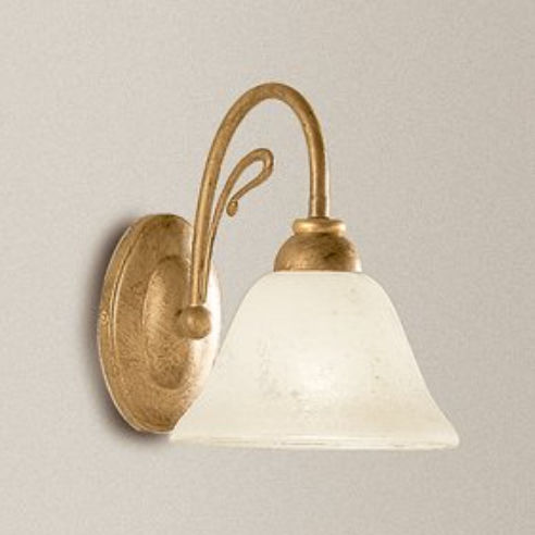 Applique classica - 2383/1A - LAM Export - da interno / in acciaio / in vetro