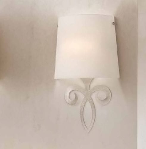 Applique classica - 4420/1A - LAM Export - da interno / in acciaio / in vetro