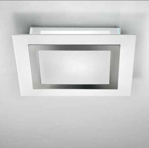 Plafoniera contemporanea - FRAME-PL - LAM Export - quadrata / in vetro / in acciaio