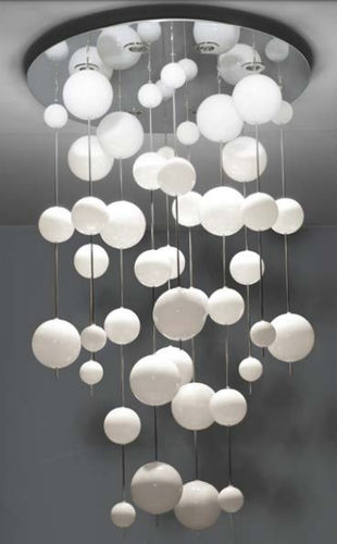 Plafoniera contemporanea - BERENICE - LAM Export - dritta / verticale / in vetro