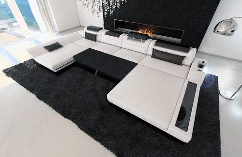 Divano d'angolo - CHICAGO U - Sofa dreams - contemporaneo / in pelle / in ecopelle