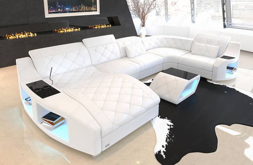 Divano modulare - Swing U - Sofa dreams - contemporaneo / in pelle / con poggiatesta