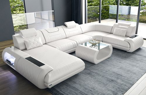 Divano modulare - Rimini U - Sofa dreams - d'angolo / contemporaneo / in pelle