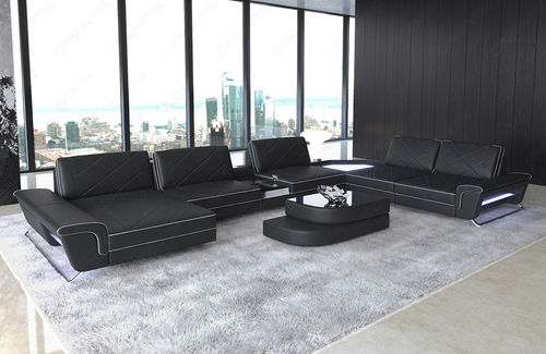 Divano modulare - Ferrara XL - Sofa dreams - contemporaneo / in pelle / con braccioli