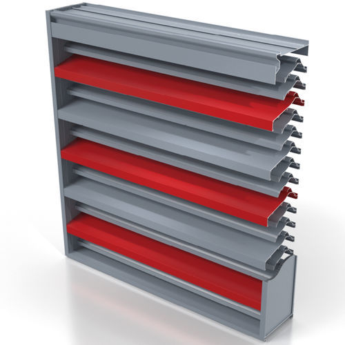 Griglia di ventilazione in alluminio - B-7505 - CS Construction Specialties - rettangolare / per esterni / da interno