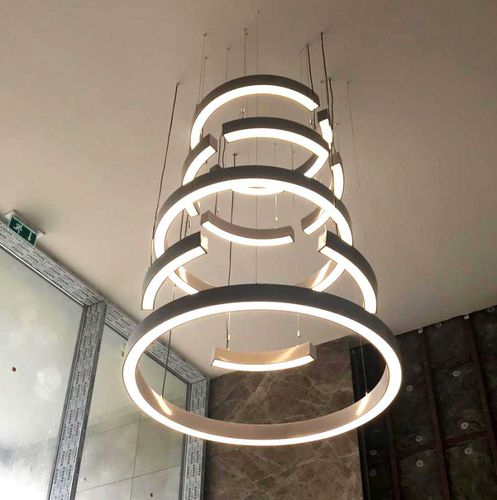 Lampada a sospensione - LOOP MULTI - HB LUX LIGHTING - HB LUX TEKNOLOJI SAN VE TIC LTD - in alluminio estruso / contemporanea / con cavo