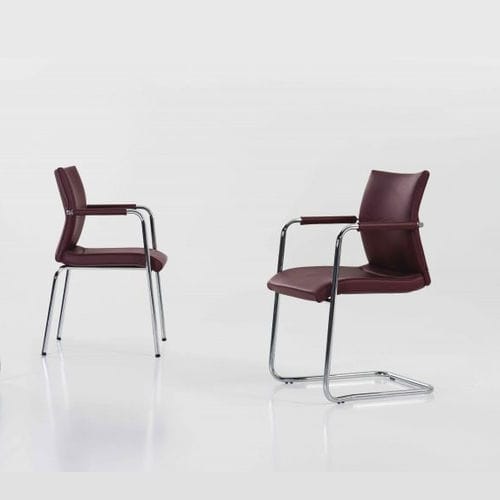 Sedia contemporanea - H1 - JULCAR - da interno / in tessuto / in pelle
