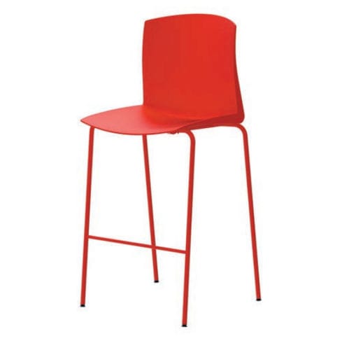 Sedia alta contemporanea - E250 - JULCAR - da esterno / da interno / in tessuto