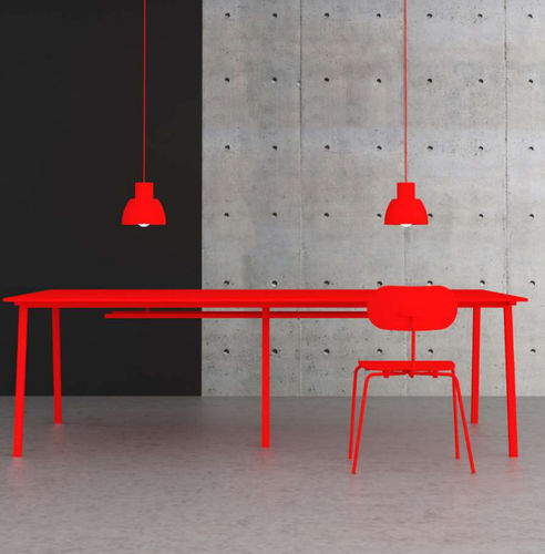 Tavolo da riunione contemporaneo - TFT - JULCAR - in legno / in melaminico / in alluminio termolaccato
