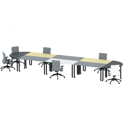 Tavolo con rotelle - MOV - JULCAR - contemporaneo / impiallacciato in legno / in melaminico