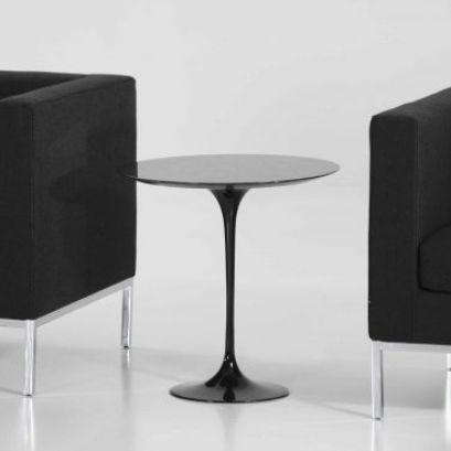 Tavolo contemporaneo - KUBO - 1A - JULCAR - in vetro / con supporto in vetro / rotondo