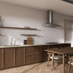 Piano di lavoro in pietra ricostituita - BELLE BEIGE - Fujian Ultracera New Materials CO.,Ltd - in composito / in pietra / per cucina professionale