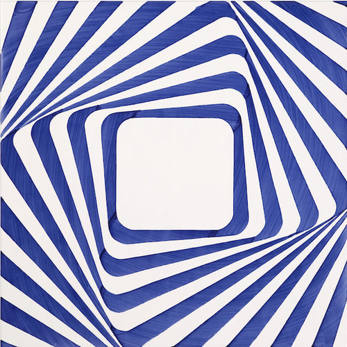 Piastrella in ceramica - Squares Type 1 - mavi ceramica - semibrillante / dipinta / da interno