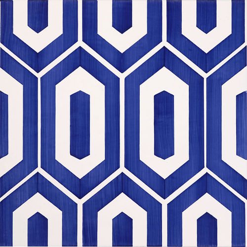 Piastrella in ceramica - Square Hexagon - mavi ceramica - semibrillante / dipinta / da interno