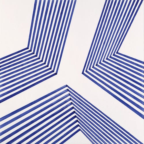 Piastrella in ceramica - Interlaces Type 04 - mavi ceramica - semibrillante / dipinta / da interno