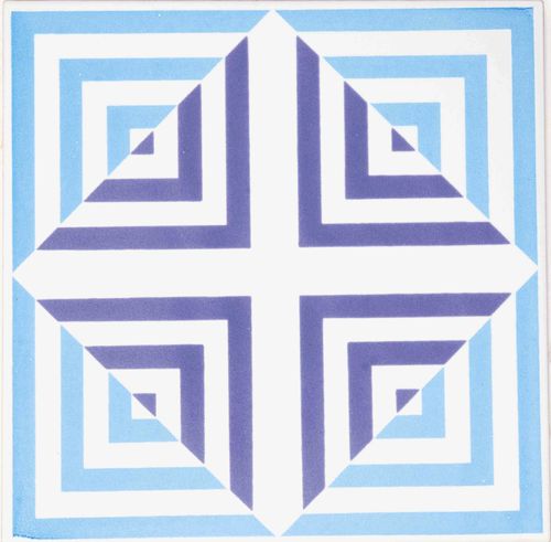 Piastrella in ceramica - TIPO 8 - mavi ceramica - satinata / spazzolata / con motivo stampato