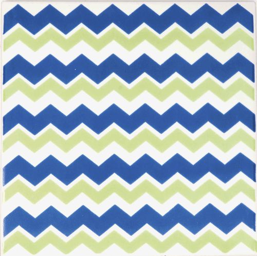 Piastrella in ceramica - TIPO 12 - mavi ceramica - smaltata / spazzolata / con motivo stampato