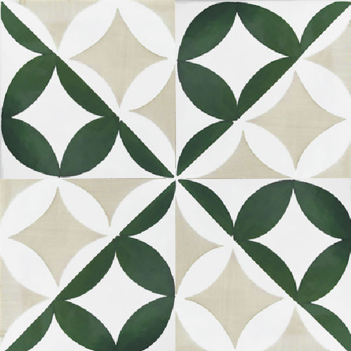 Piastrella in ceramica - Type 1 - mavi ceramica - semibrillante / dipinta / da interno