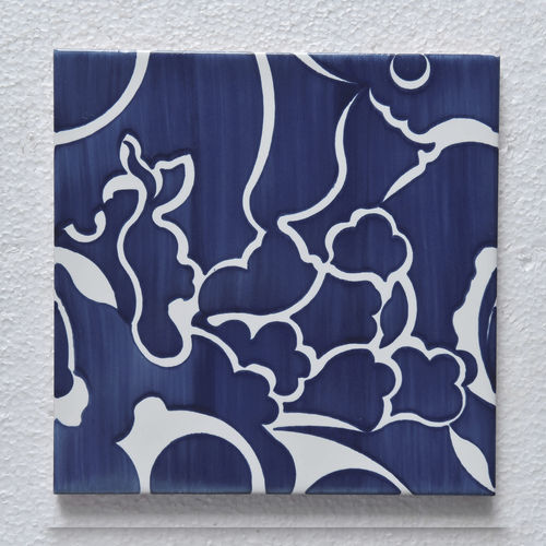 Piastrella in ceramica - Type 2 - mavi ceramica - semibrillante / dipinta / da interno