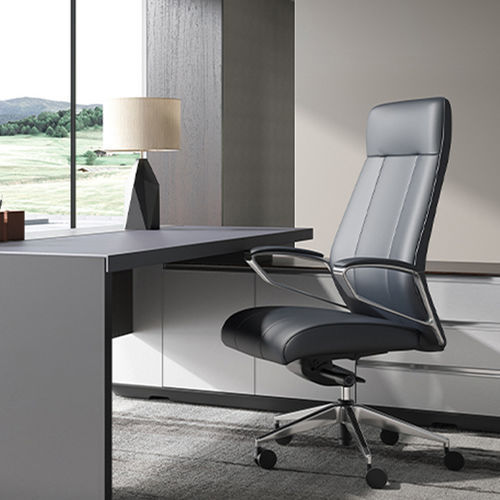 Poltrona direzionale contemporaneo - Calm  - Zhejiang Sunon Furniture Manufacture Co., Ltd. - in pelle / in acciaio / con poggiatesta