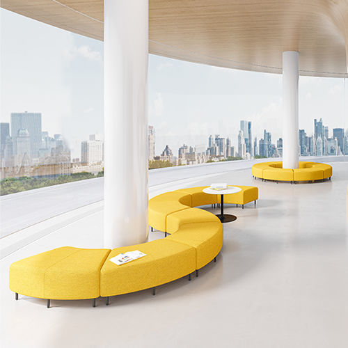 Divano modulare - F6 Ⅲ - Zhejiang Sunon Furniture Manufacture Co., Ltd. - contemporaneo / in tessuto / grigio