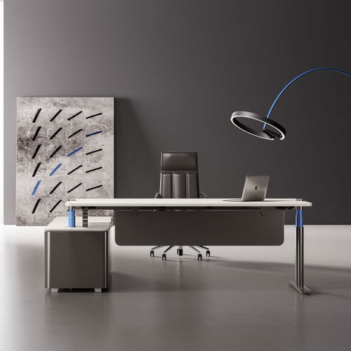 Tavolo da lavoro contemporaneo - UP7 - Zhejiang Sunon Furniture Manufacture Co., Ltd. - in legno / in lamiera / con supporto in metallo