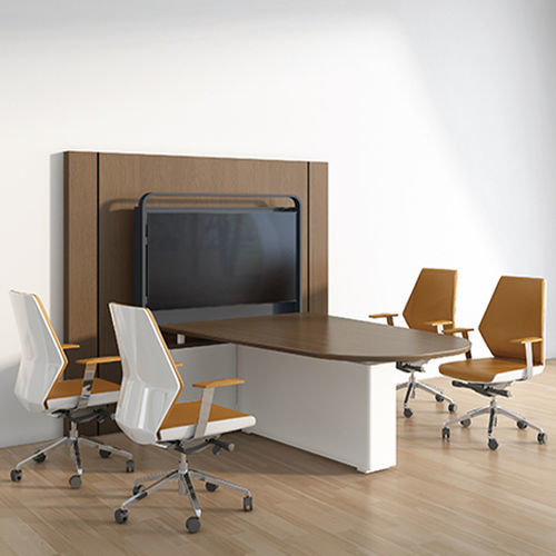 Scrivania direzionale - I-work II - Zhejiang Sunon Furniture Manufacture Co., Ltd. - da terra / contemporanea / in rovere