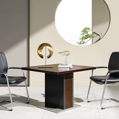 Tavolo da riunione contemporaneo - Larry - Zhejiang Sunon Furniture Manufacture Co., Ltd. - in noce / con supporto in alluminio / rettangolare