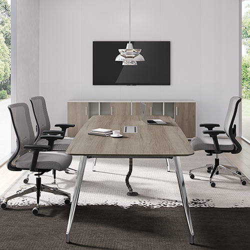 Tavolo da riunione contemporaneo - I-Varna - Zhejiang Sunon Furniture Manufacture Co., Ltd. - in legno / con supporto in alluminio / rettangolare