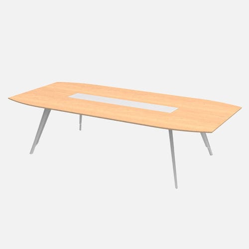 Tavolo da riunione contemporaneo - Kross - Zhejiang Sunon Furniture Manufacture Co., Ltd. - in legno / con supporto in metallo / rettangolare