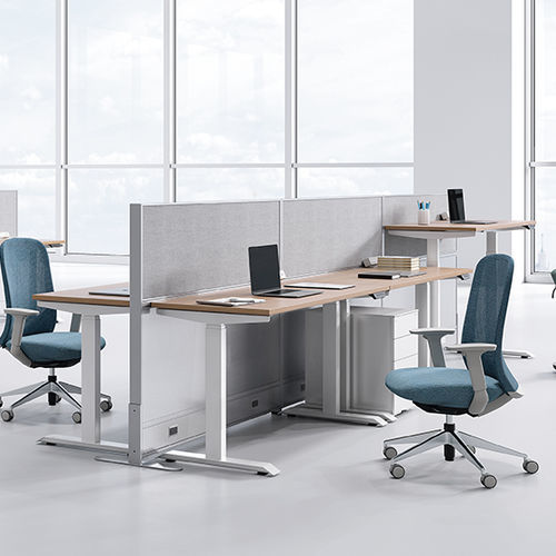 Scrivania per open space - Surflex - Zhejiang Sunon Furniture Manufacture Co., Ltd. - da terra / contemporanea / in rovere